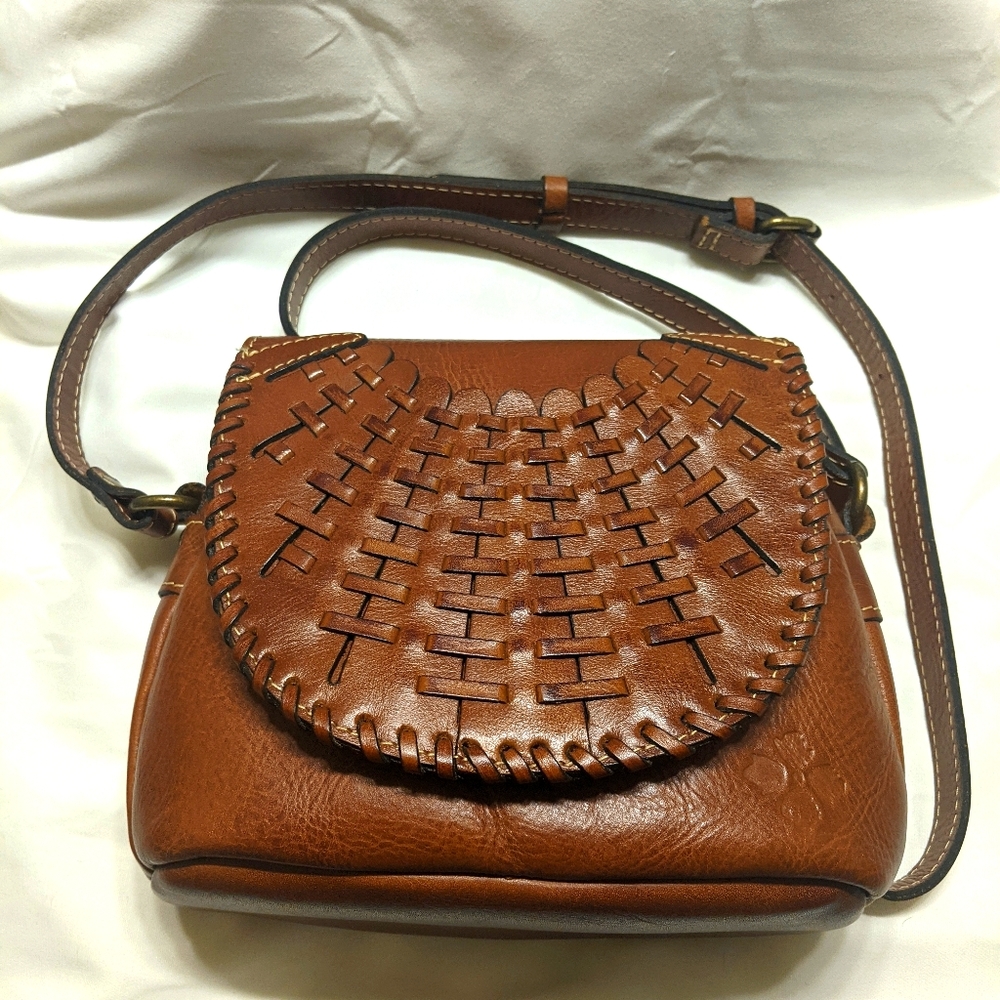 Puccini Woven Flap Crossbody
